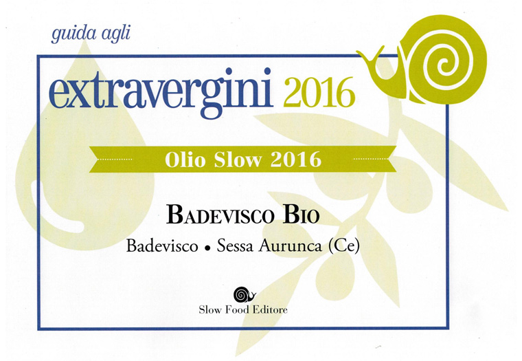 olio slow 2016 extravergine Badevisco